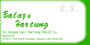 balazs hartung business card